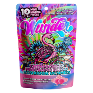 Wunder | Pink Lemonade Mushroom Gummies with Blue Lotus